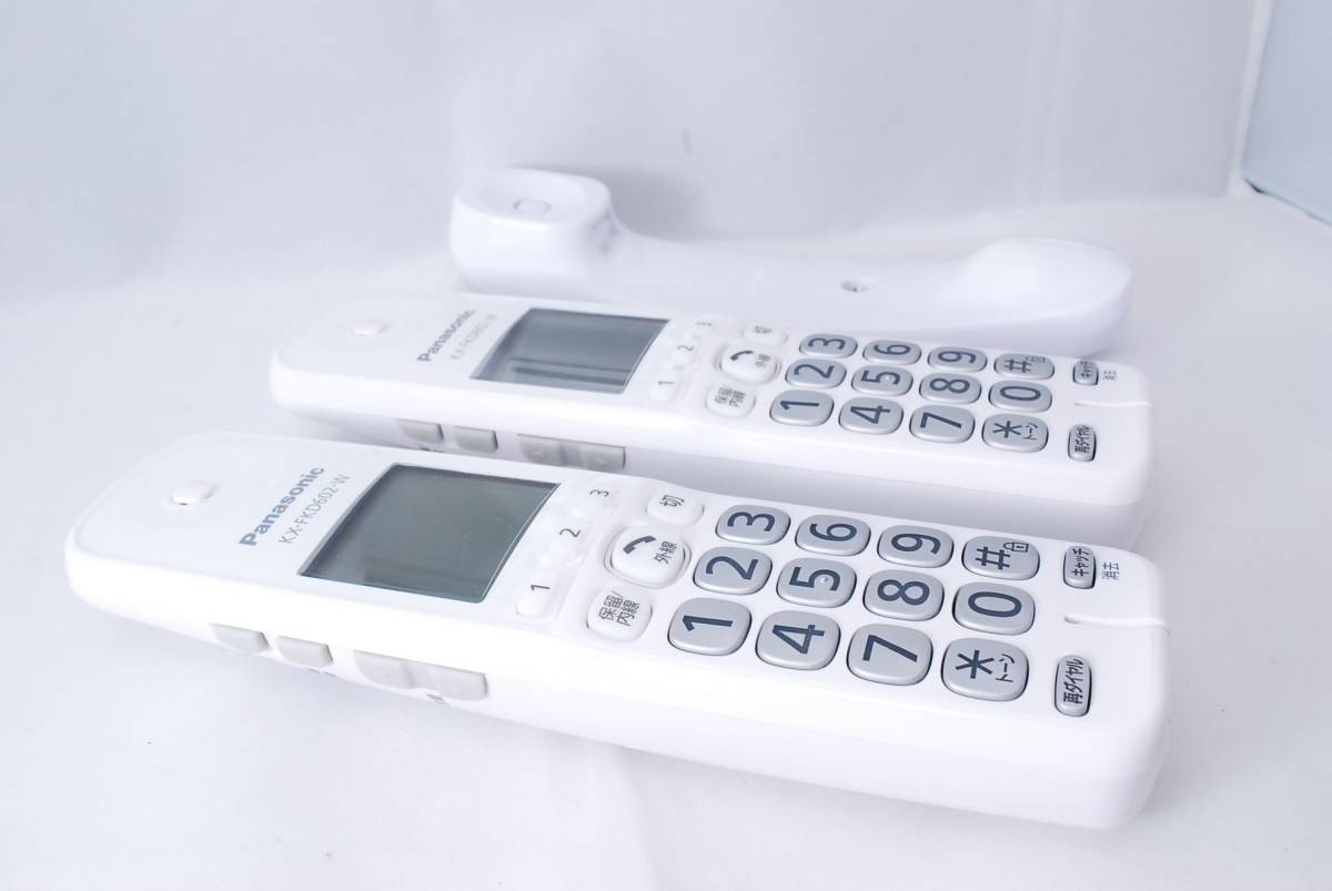 [ unused goods ][ exhibition goods ]Panasonic Panasonic personal fax FAX.....KX-PD703UD-W white * cordless handset 2 pcs attaching * accessory equipping 