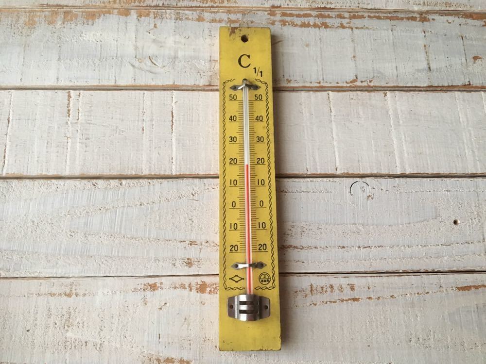 昭和レトロ■ 昔懐かしい 木製温度計 ■古道具 インテリア_画像3
