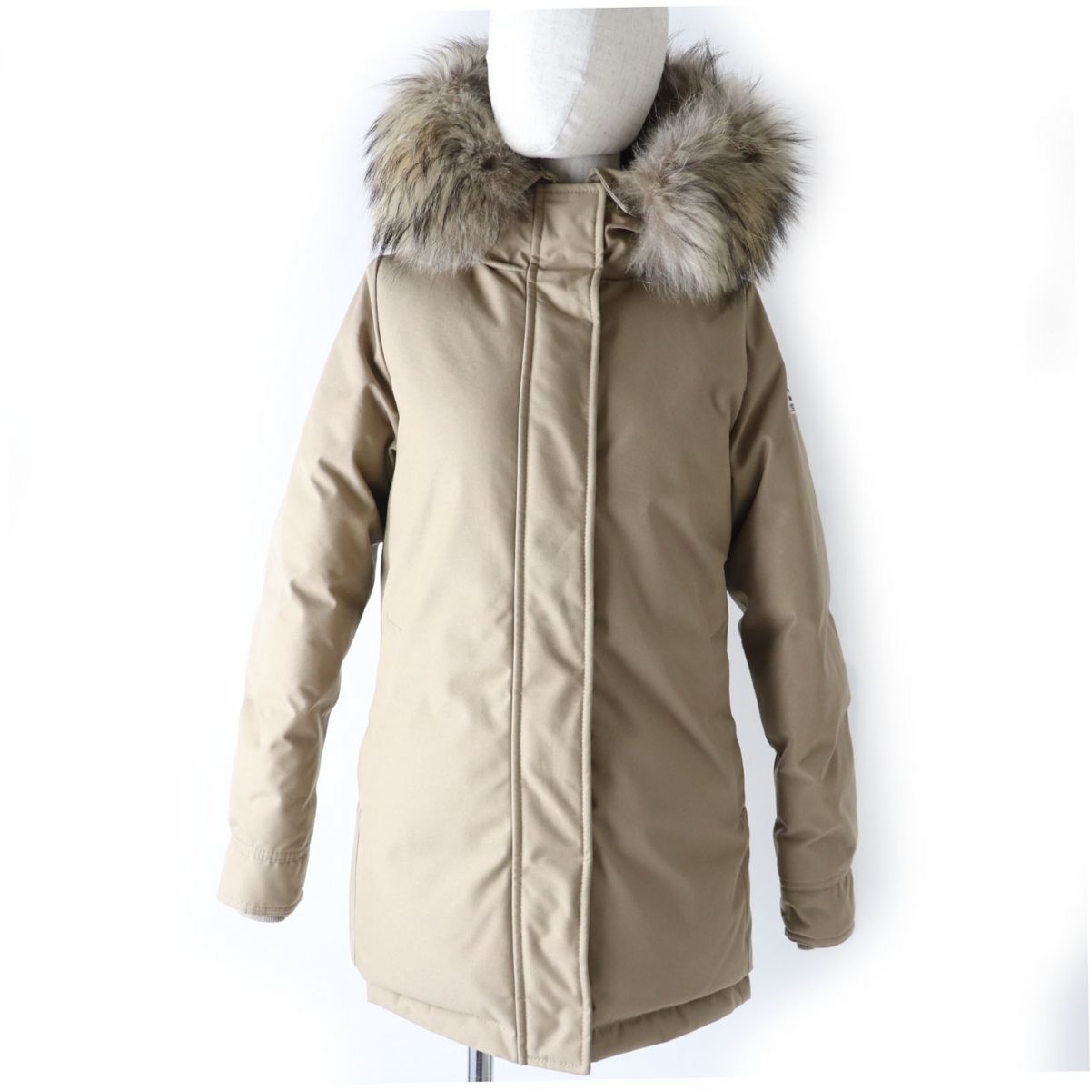 美品ウールリッチ ARCTIC PARKA ダウンジャケット S レッドラクーン-