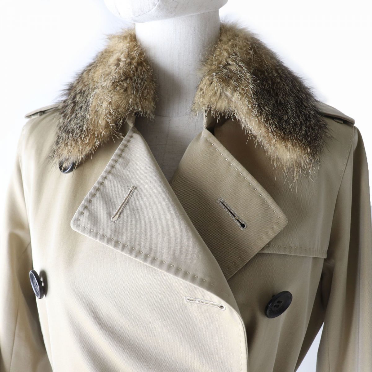 超人気の S 美品 BURBERRY Londonトレンチコート アクアスキュータム