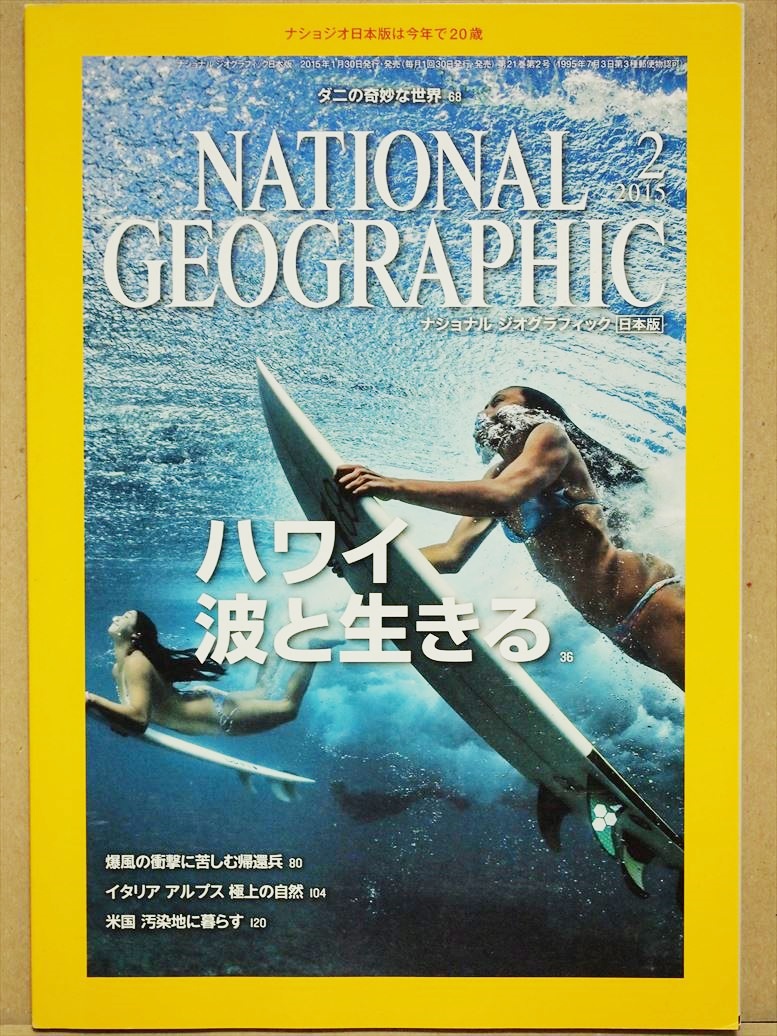 ★送料無料★　『NATIONAL GEOGRAPHIC 日本版　2015年２月号』　●ダニの奇妙な世界●　ナショナル ジオグラフィック　★同梱ＯＫ★
