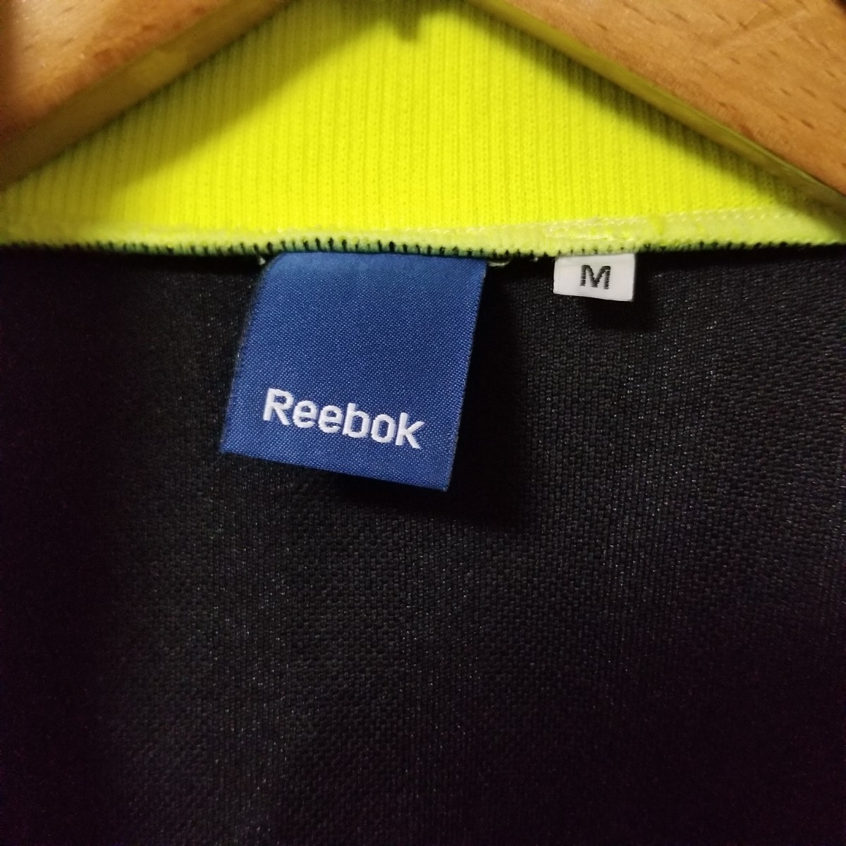 Reebok リーボック トラックジャケット ジャージ Mサイズ ロゴテープ 刺繍 メンズの画像6