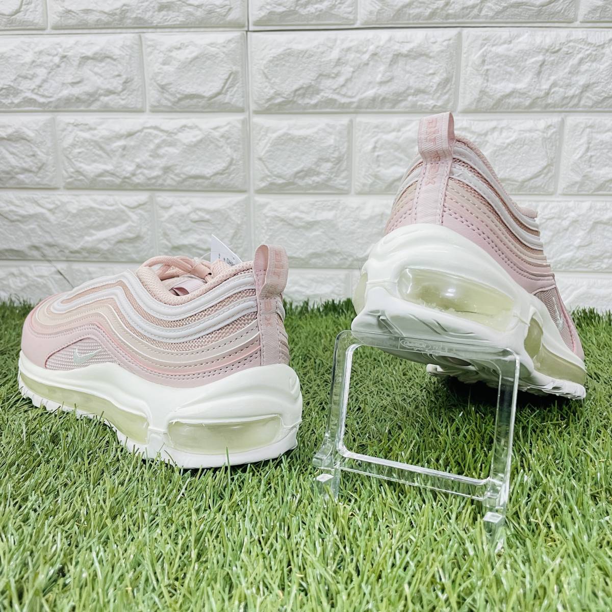 即決 ナイキ ウィメンズ エア マックス 97 ピンク 白 ホワイト Nike WMNS Air Max 97 レディース 厚底 23.5cm 送料込み DH8016-600_画像8