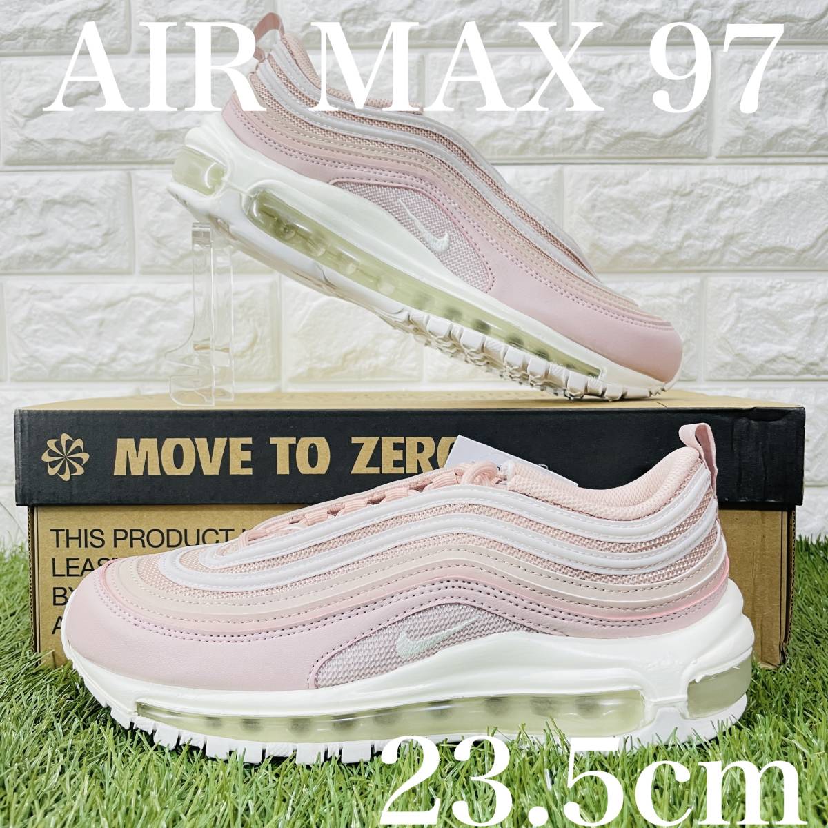 即決 ナイキ ウィメンズ エア マックス 97 ピンク 白 ホワイト Nike WMNS Air Max 97 レディース 厚底 23.5cm 送料込み DH8016-600_画像1