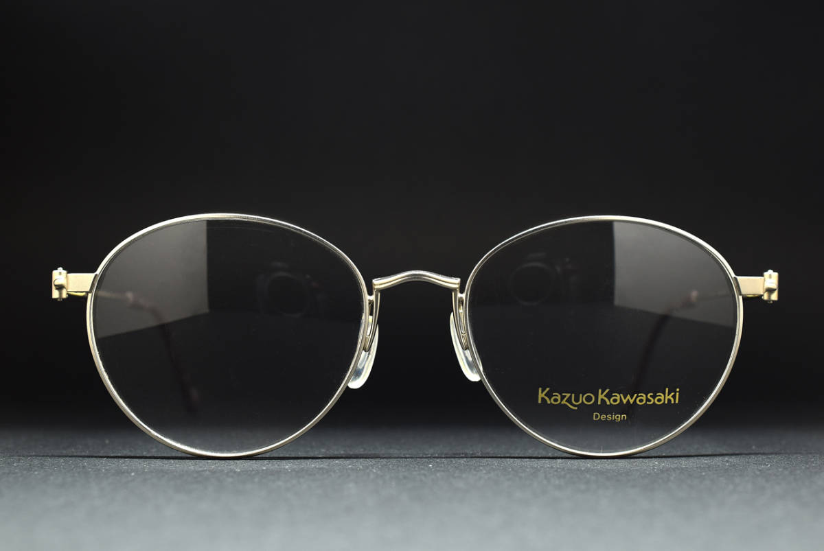 デッドストック Kazuo Kawasaki MP-607 52-18 ボストン メガネ デッドストック Kazuo Kawasaki MP-607 52-18 ボストン メガネ