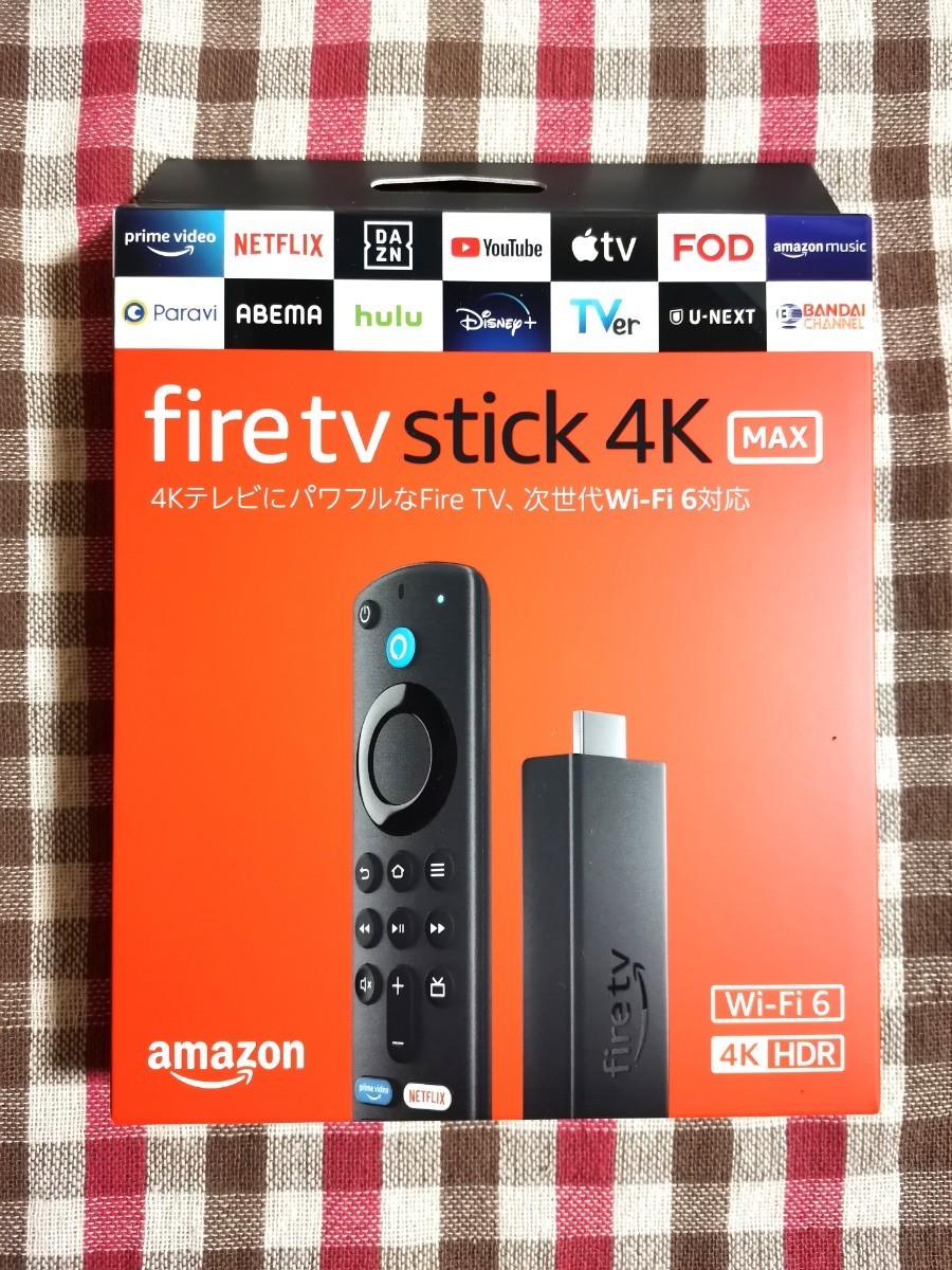 【送料無料】新品 Amazon Fire TV Stick 4K Max アマゾン ファイヤー TV スティック マックス - Alexa対応音声認識リモコン(第3世代)付属_画像1