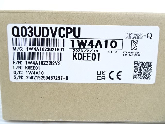 2023年製 新品 三菱 Q03UDVCPU ミツビシ MITSUBISHI | www