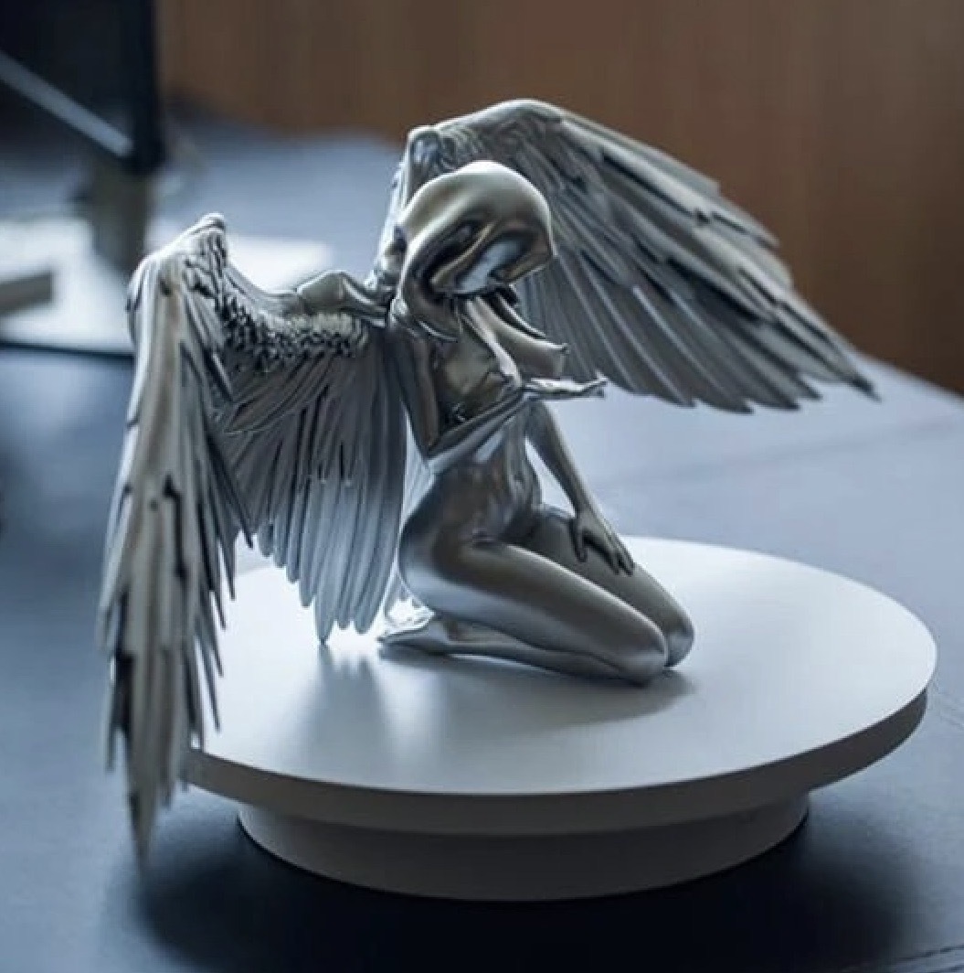 送料無料】天使の羽の彫刻 天使 天使の翼 エンジェル インテリア