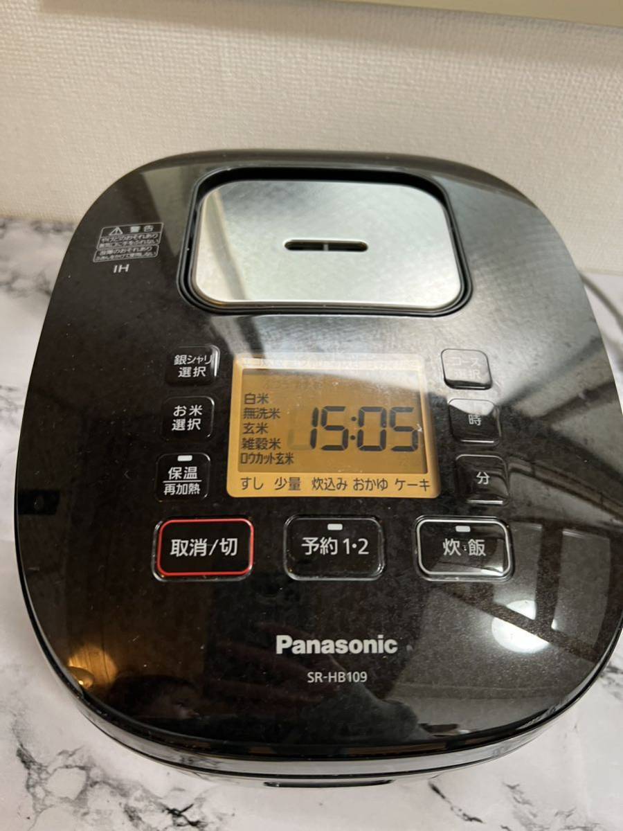 通電確認済炊飯器IH炊飯ジャーPanasonic 2020年製SR-HB109 5.5合炊き