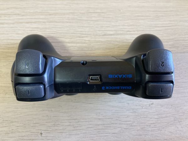 PS3 周辺機器 動作確認済み SIXAXIS デュアルショック3 ワイヤレス コントローラー ブラック 【管理 13589】【B】_画像2