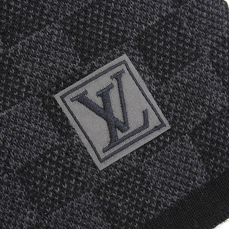 ルイヴィトン LOUIS VUITTON エシャルプ・プティ ダミエ マフラー グラフィット M70028 美品 新入荷 LV1250_画像4