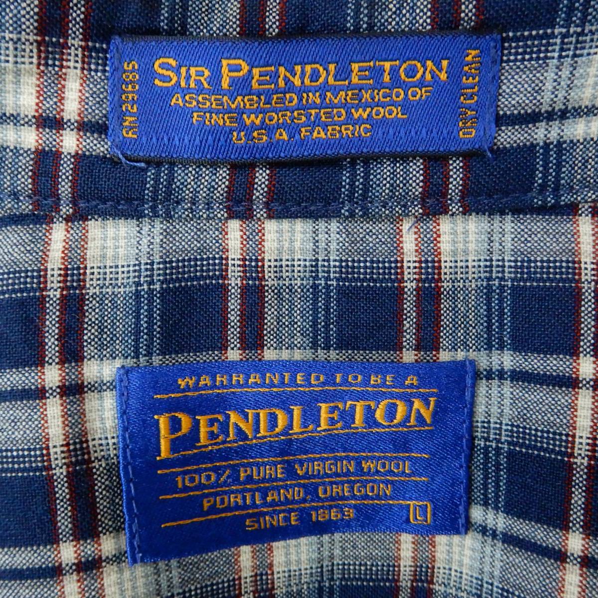 PENDLETON SIR PENDLETON Shirts L SHIRT23043 ペンドルトン サーペンドルトン ウールシャツ_画像6