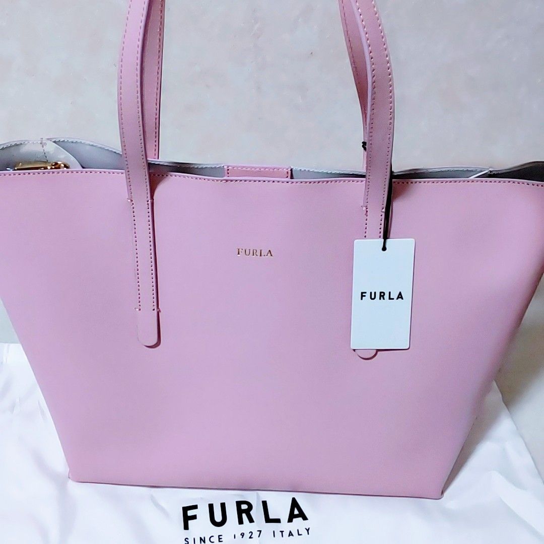 FURLA フルラトートバッグ A4可 ピンク-