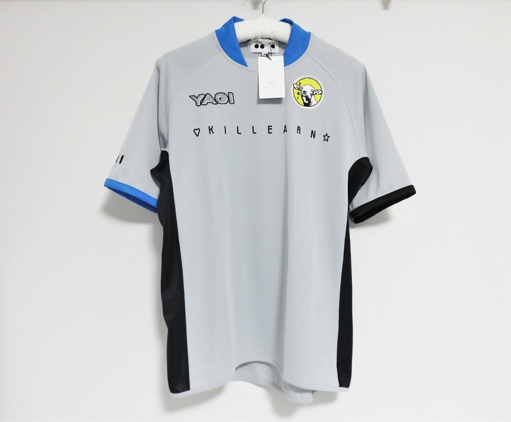 送料無料 新品 2ONE YAGI EXHIBITION サッカーシャツ M グレー トゥーワン ヤギエキシビション オカモトレイジ OKAMOTO’S Tシャツ
