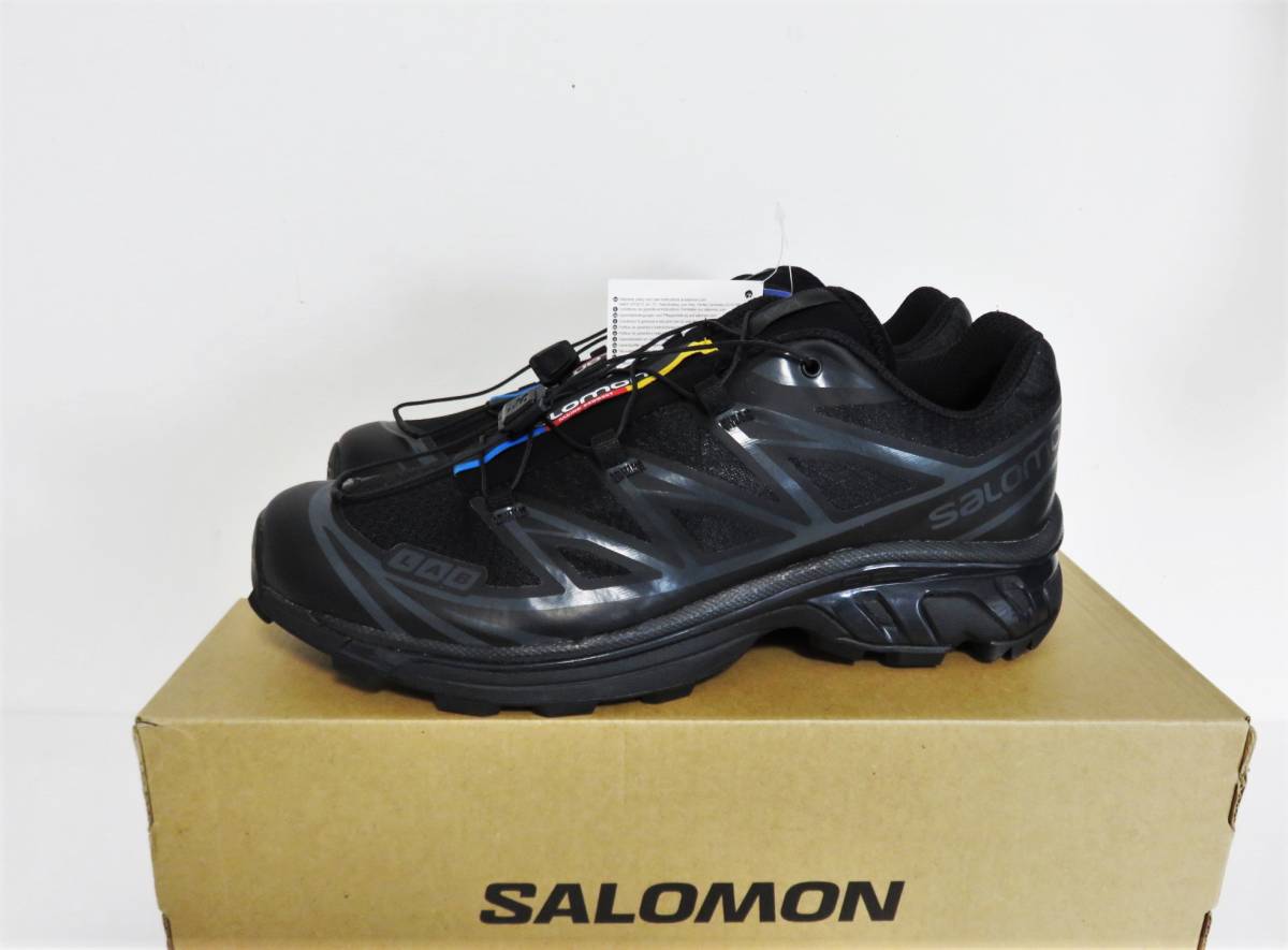 送料無料 新品 SALOMON XT-6 ブラック 27 サロモン クイックレース Black Phantom