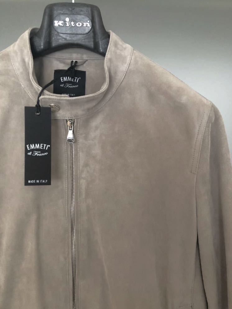 新品未使用 EMMETI ×BEAMS エンメティ JURI ゴートスエード SILVER 50