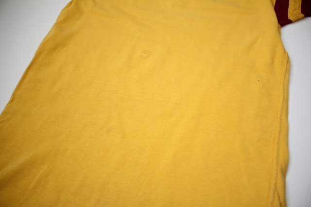 60’ｓ【HANES SPORT】ヘインズスポーツ　フットボールTシャツ　イエロー　ヴィンテージ　古着_画像3