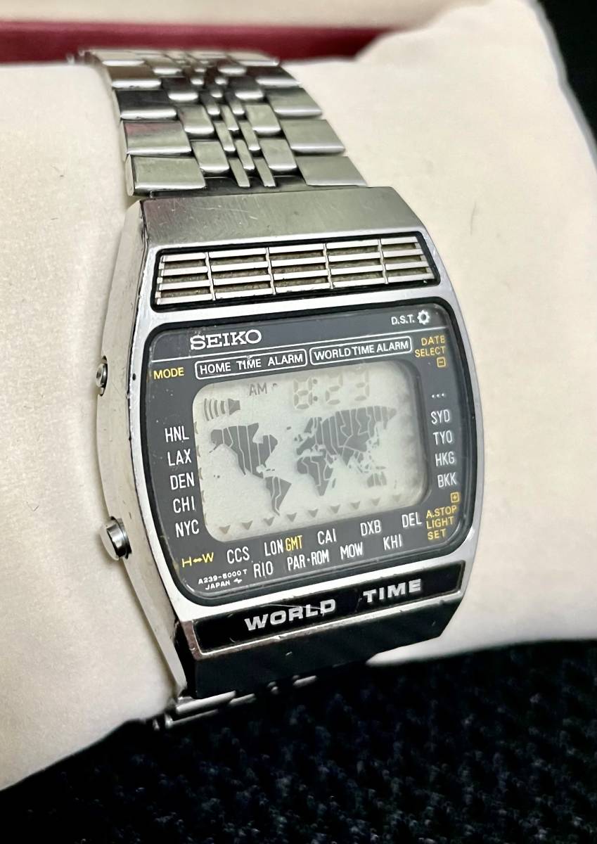 があります】 SEIKO セイコーアトラス ワールドタイム けします