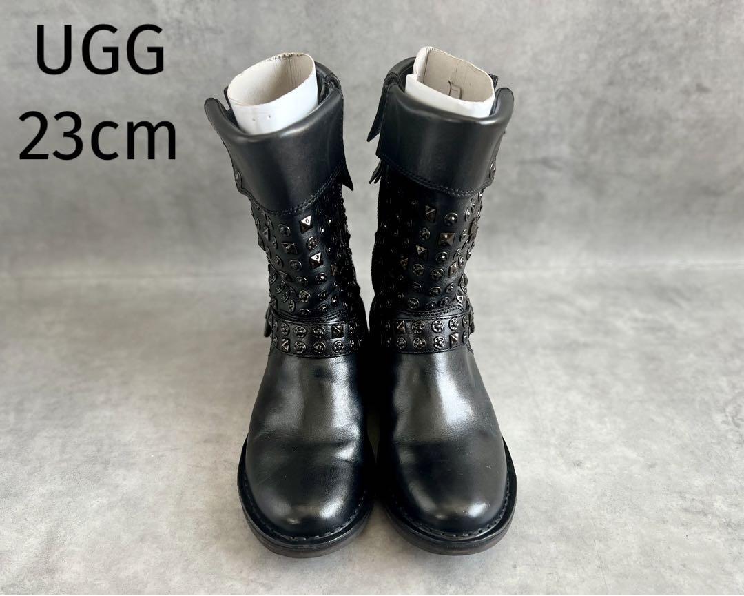 UGG アグ CONOR STUDS コナー スタッズ ブーツ　BLACK　黒　US6　23cm