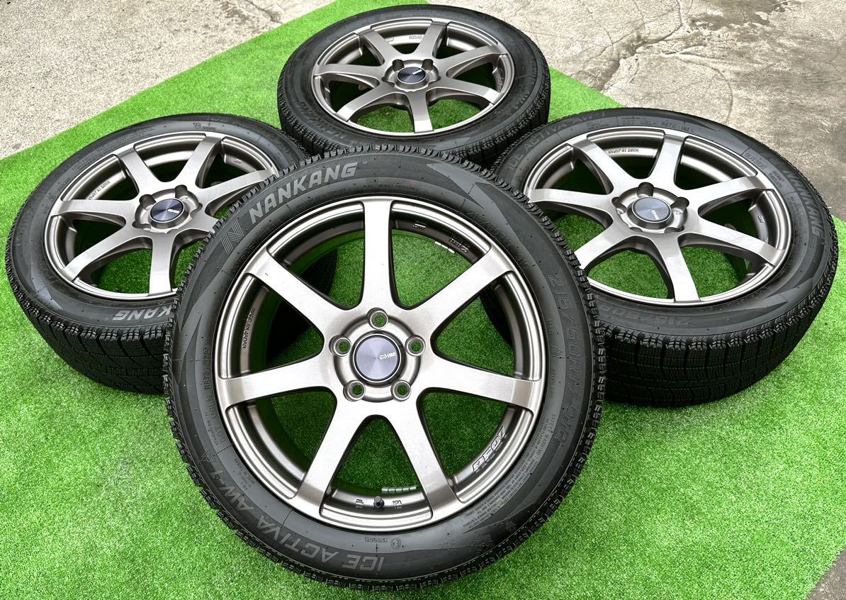 日本製 ENKEI PF07 17インチ ホイール☆2021年製 タイヤ 215 50R17 4本