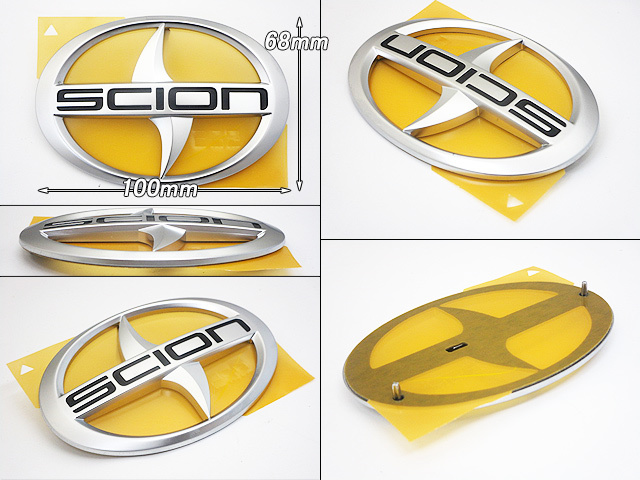 オーリスE18#後期/SCION/サイオンiM純正エンブレム-リアSCIONマーク/USDM北米仕様NZE18.ZRE18.NRE18トヨタAURISセンターシンボルUSA_画像2