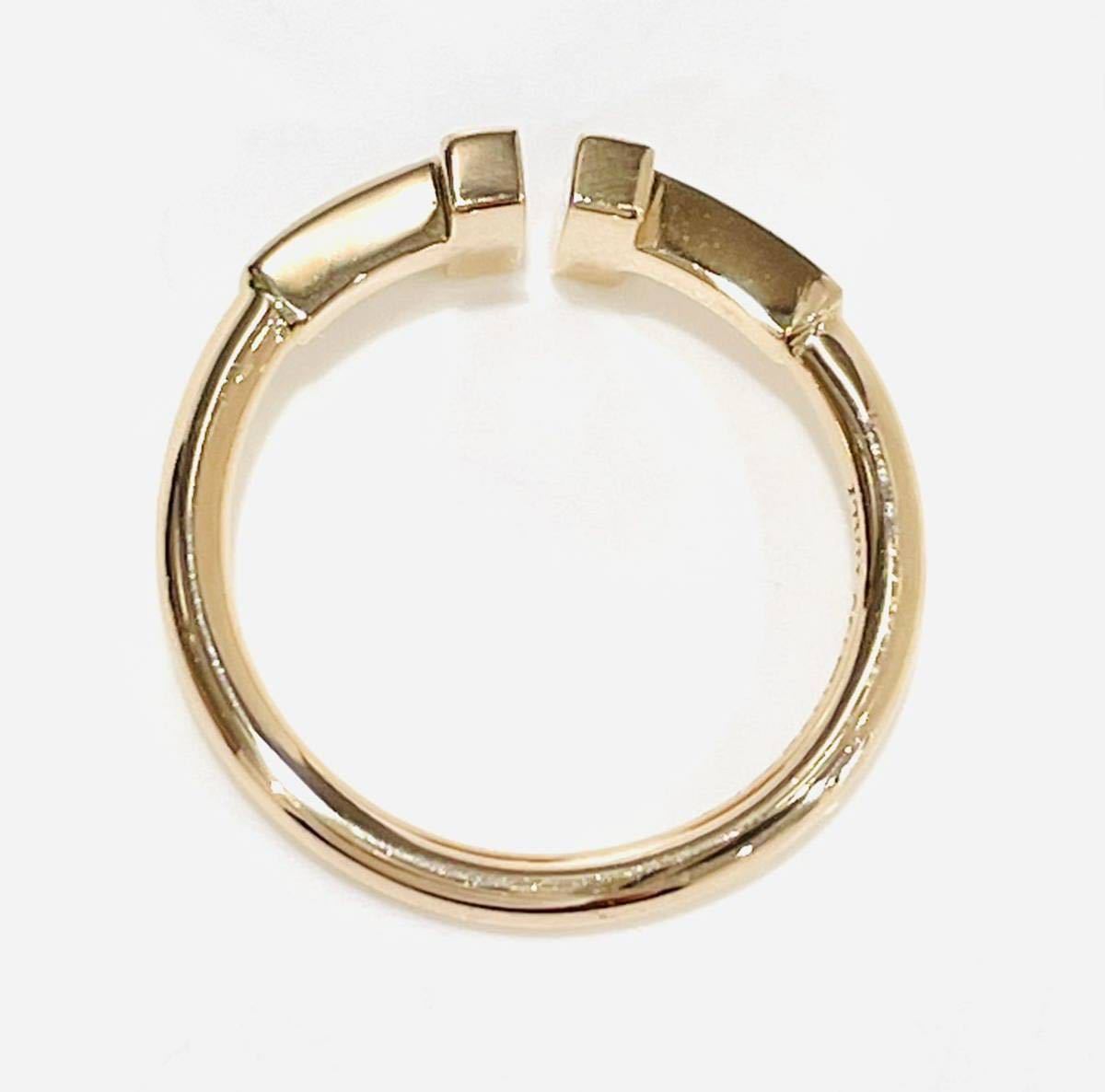 未使用 TIFFANYCO. ティファニー Tワイヤー リング 33283636 指輪 8号 K18PG ピンクゴールド Au750 箱付き 送料無料 ティファニー TIFFANYCO. Tワイヤー リング 33283636 新品 ジュエリー ブランドジュエリー