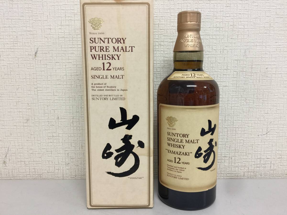 SUNTORY サントリーウイスキー 山崎12年 シングルモルト 750ml 43 ...