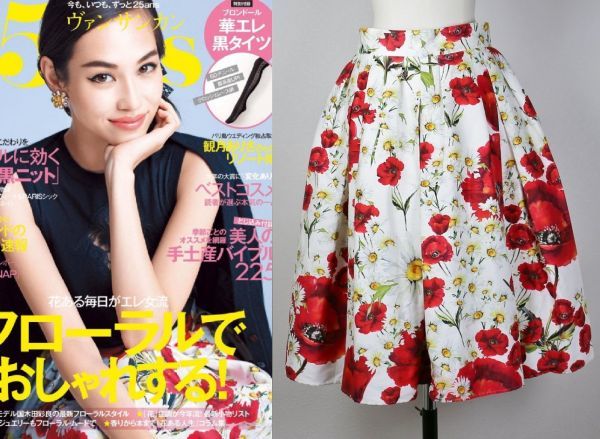 16SS DOLCE&GABBANA ドルチェ&ガッバーナ 花柄 コットン シルク タック