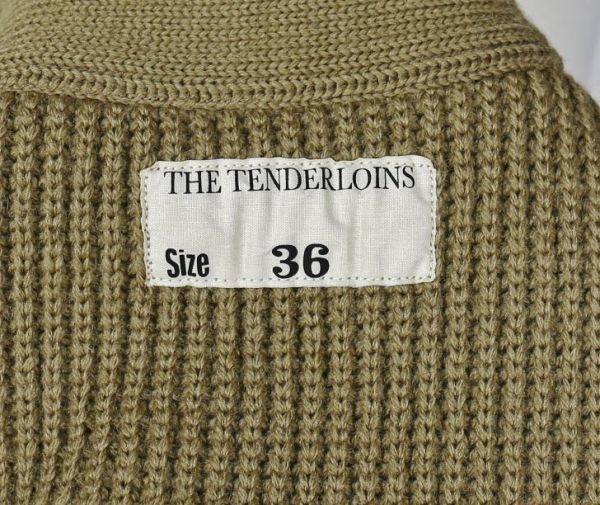 08AW THE TENDERLOINS テンダーロイン ミリタリー ニット 36 XS tenderloin b6598_画像9