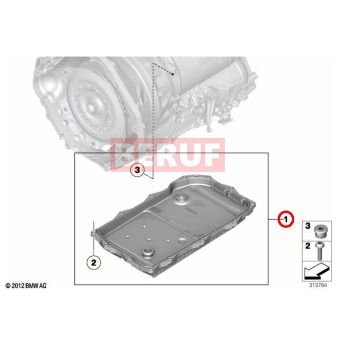 BMW　オートマオイルパン オイルフィルターASSY　3シリーズ F30 F31 F34　318i 320i 320d 328i 335i 330i 340i 330e　GA8HPミッション用_画像3