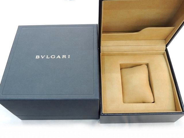 2番 ※箱のみ ブルガリ 時計ボックス 付属品 ■ 内箱・外箱 ブラック ウォッチボックス BVLGARI □5C