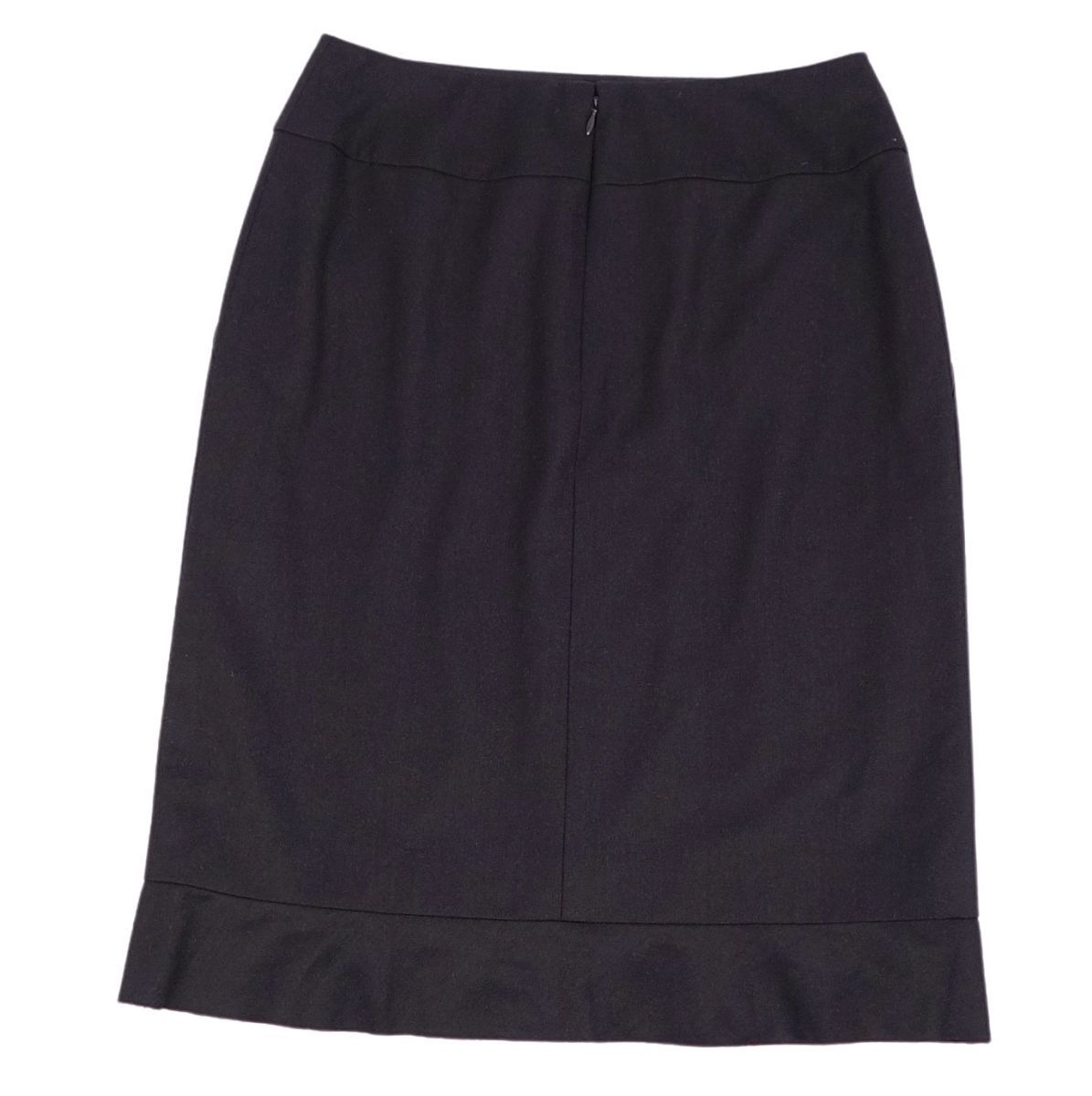 美品 シャネルカシミアブラックスカート ココマーク-