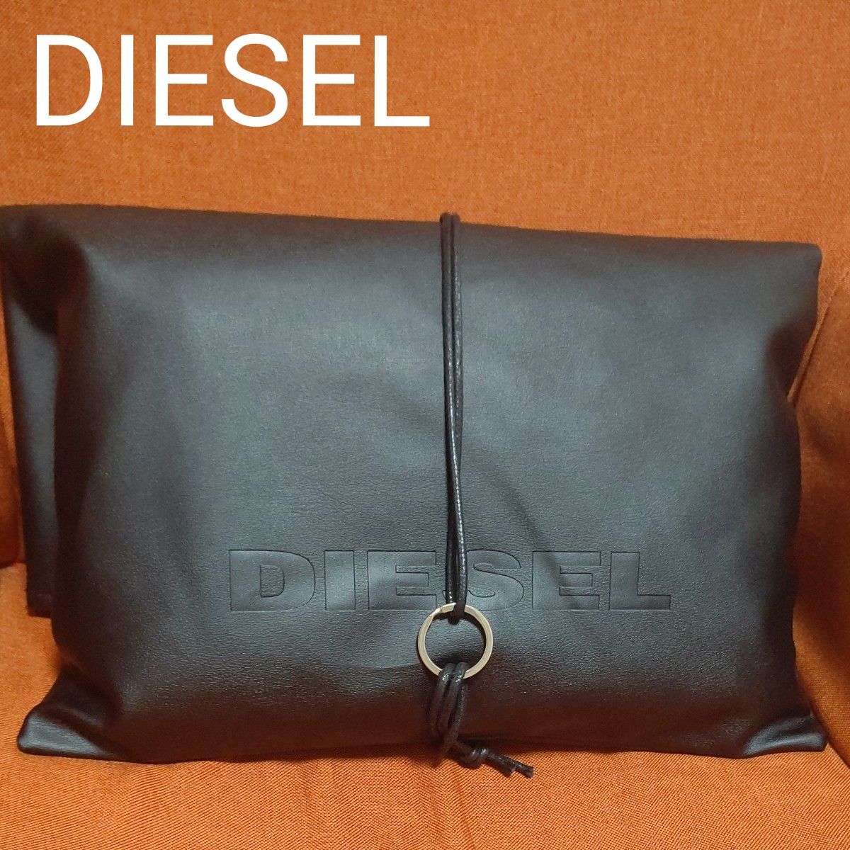 美品 非売品 DIESEL ディーゼル クラッチバッグ ブラック メンズバッグ