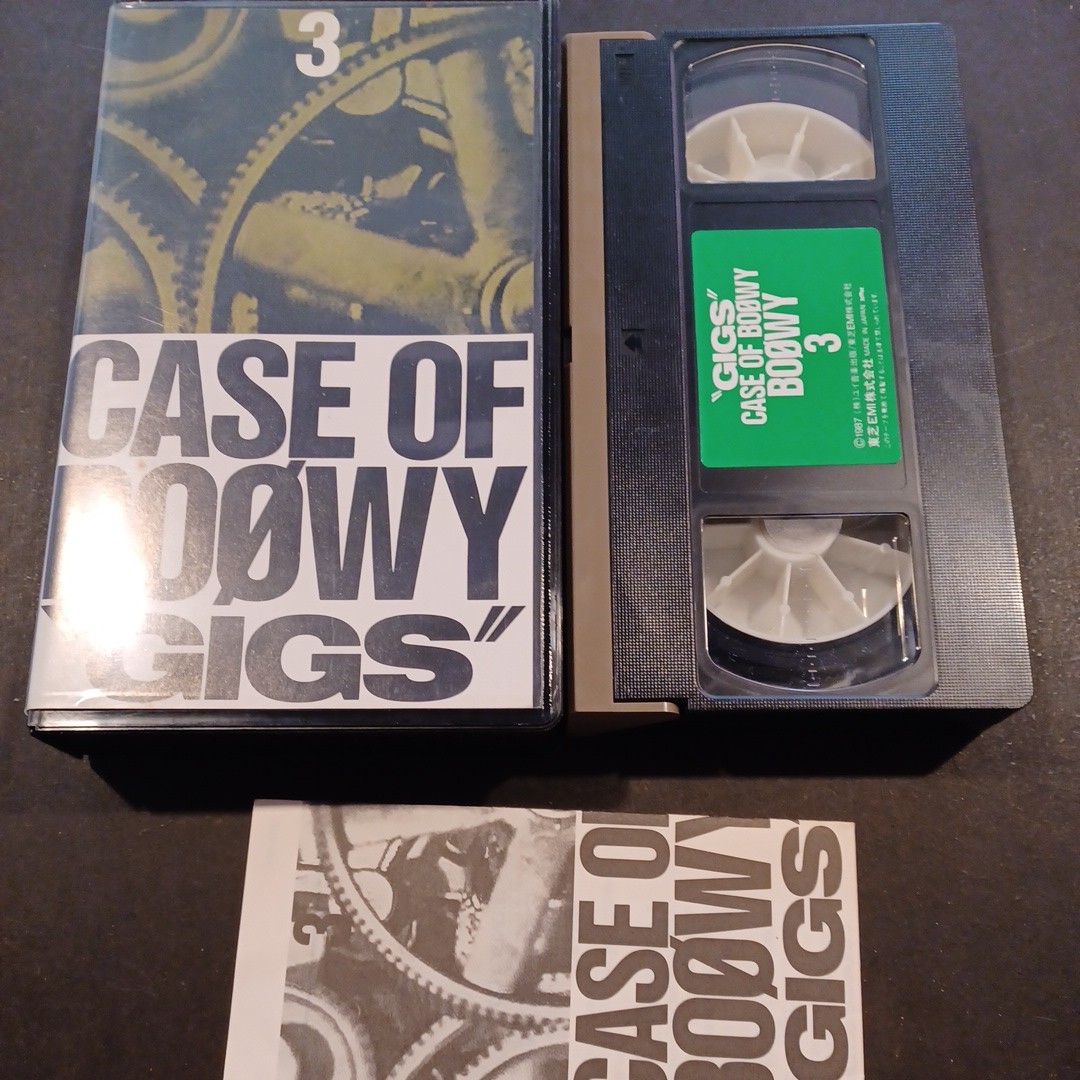 CASE OF BOOWY GIGS VHS ビデオテープ_画像1