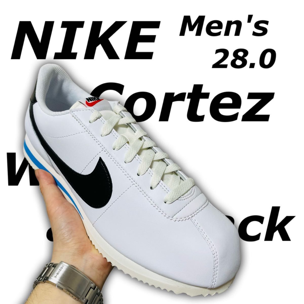 NIKE Cortez ナイキ　コルテッツ　ブラック　ホワイト　白黒　28