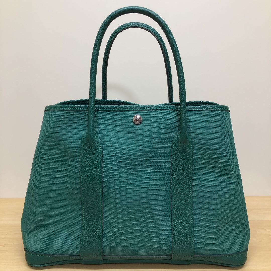 美品】HERMES エルメス ガーデンパーティPM トートバッグ ハンドバッグ