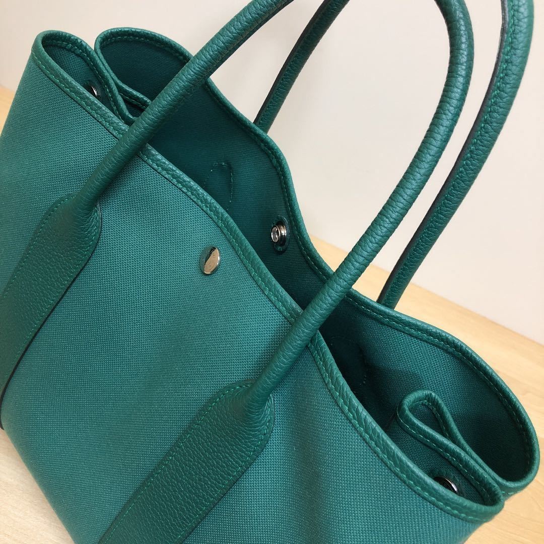 美品】HERMES エルメス ガーデンパーティPM トートバッグ ハンドバッグ
