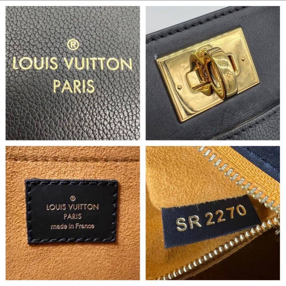 1円【未使用級】LOUIS VUITTON ルイヴィトン オンマイサイド MM タフタージュ モノグラム 2way ハンドバッグ ショルダーバッグ ブラック