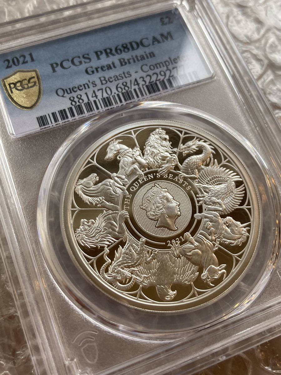 SALE/37%OFF】 クイーンズビースト 1オンス2ポンド銀貨ロイヤルミント