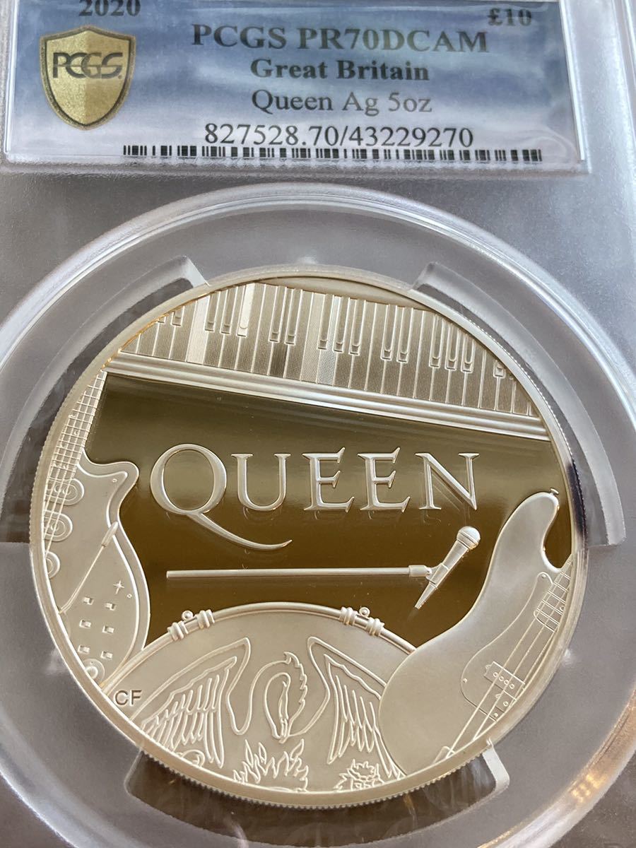 世界で5枚 PCGS70鑑定】QUEEN 5oz ミュージック レジェンド クイーン 5