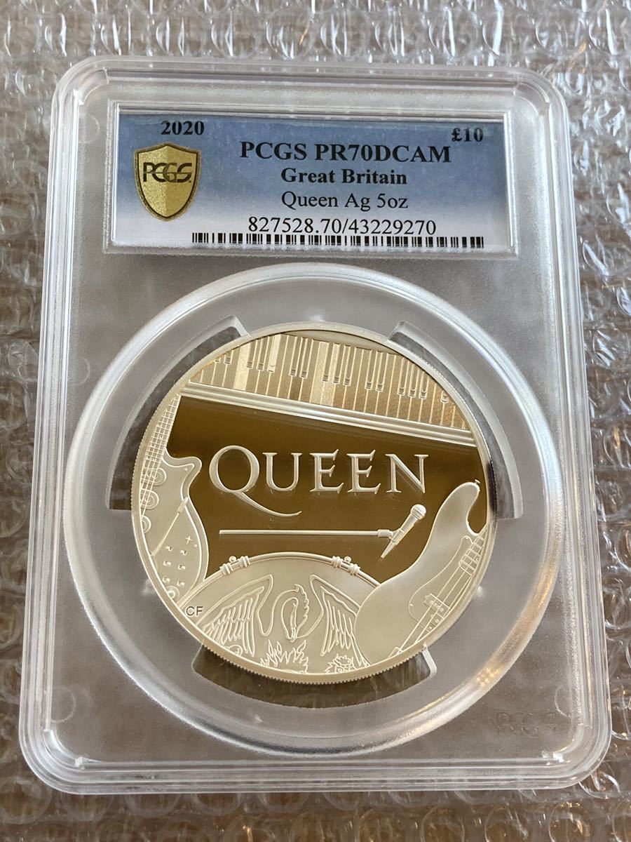 世界で5枚 PCGS70鑑定】QUEEN 5oz ミュージック レジェンド クイーン 5