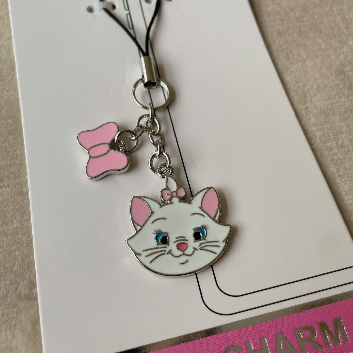 キーホルダー【日本未販売】おしゃれキャット マリーちゃん ストラップ チャーム ディズニー TDL