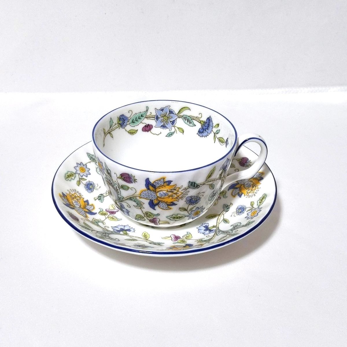 【新品・未使用】MINTON カップ&ソーサー ハドンホール ブルー 1客