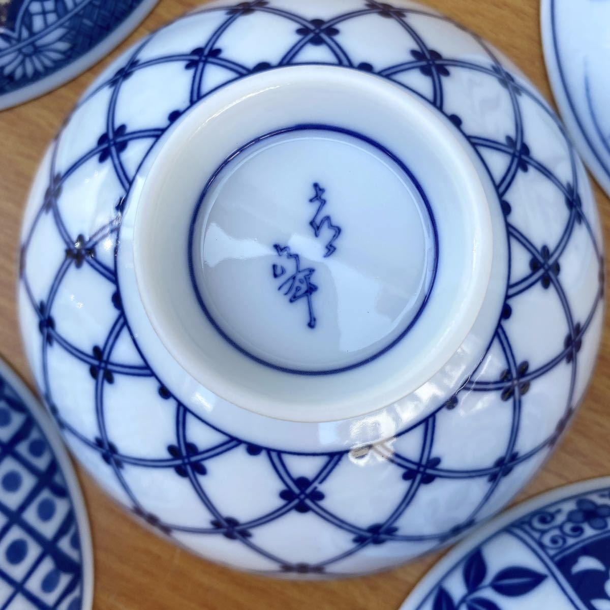 未使用品 飯碗/茶碗 ５客 在銘 日本の陶器の画像7