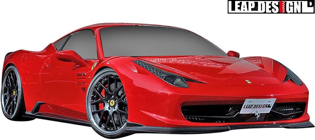 【M’s】Ferrari 458Italia (2009y-2015y) LEAP DESIGN サイドスカート 左右 ／／ FRP＋カーボン CARBON リープデザイン エアロ パーツ_画像4