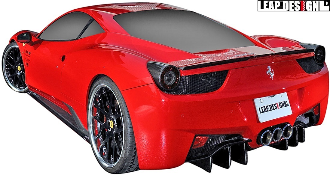 【M’s】Ferrari 458イタリア (2009y-2015y) LEAP DESIGN リヤディフューザー ／／ カーボン CARBON リープデザイン エアロパーツ カスタム_画像8