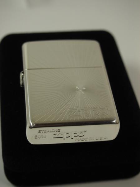 2014年製 Zippoスターリングシルバー 純銀無垢 #15 放射線15-181611/両面USA 新品(絶版) zippo ジッポー アーマー 2010年製 ダイヤ模様? 両面