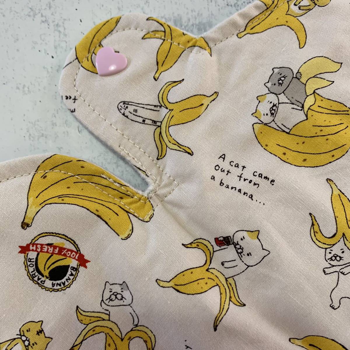  night for wide * hand made fabric napkin holder 40cm*7 layer banana cat 
