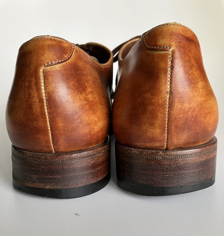 【美品】 CARMINA カルミーナ レザーシューズ 紳士靴 カルミナ サイズ6E 革靴 ビジネスシューズ メンズ スペイン製 ストレートチップ_画像6