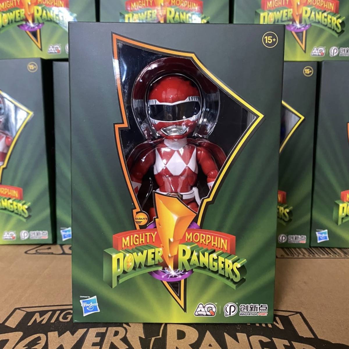 . new point mighty mo- fins Power Ranger red Ranger unopened new goods Power Rangers Action Q version InnovationPoint Red Ranger